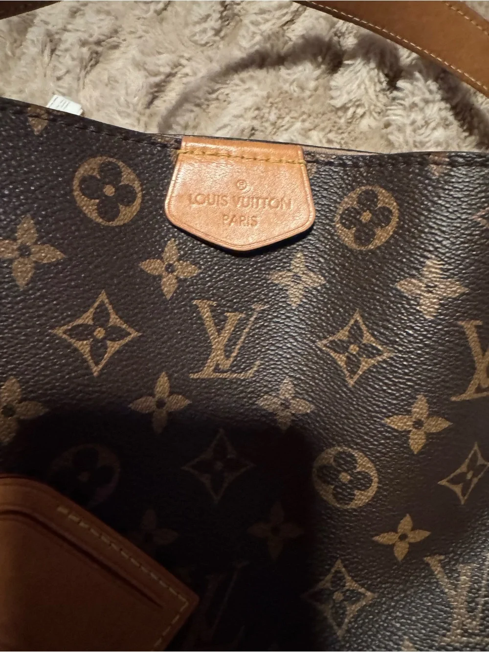 Louis Vuitton Graceful PM-Brown Monogram Canvas Shoulder Hobo
